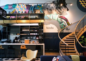 Lobby Lounge Featuring Boxcar Social and Greenhouse Juice